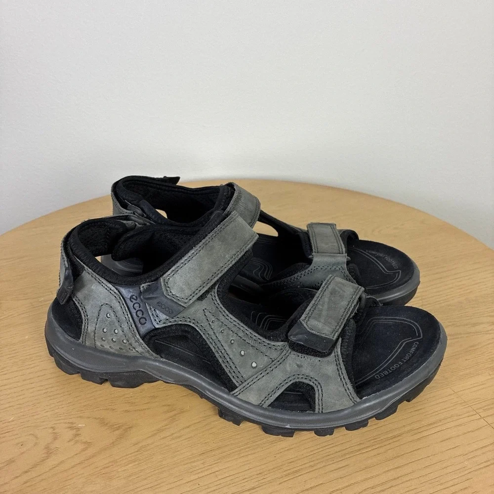 ECCO Yucatan Leather Sport Sandals Men's EU 42 US 8 Outdoors Gorpcore Hiking